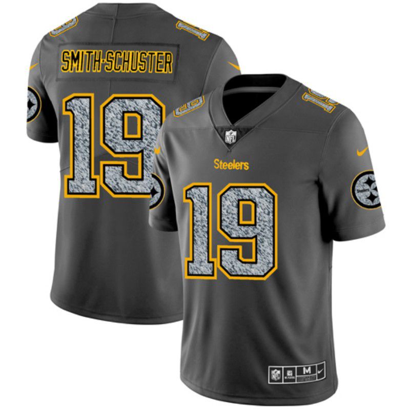 Men Pittsburgh Steelers #19 Smth-schuster Nike Teams Gray Fashion Static Limited NFL Jerseys->youth nfl jersey->Youth Jersey